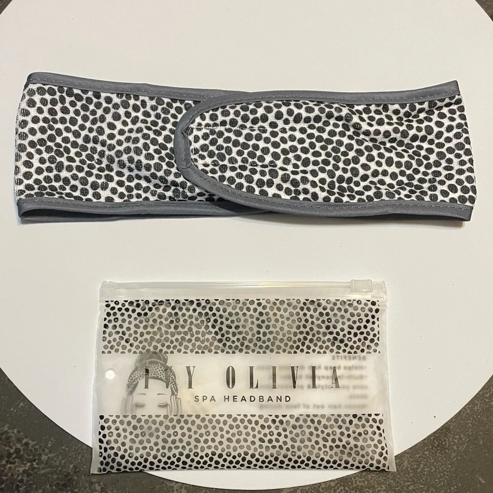 🆕 Ivy Olivia Spa Headband w/Built-In Ponytail Holder